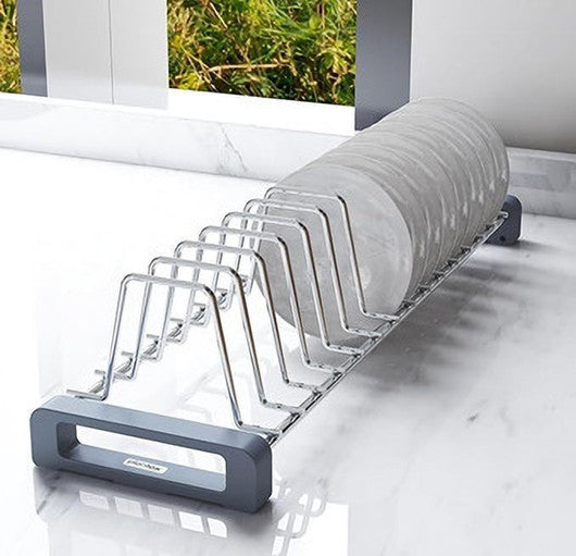 Cup&Saucer Holder stand Stainless Steel for Kitchen Drawer