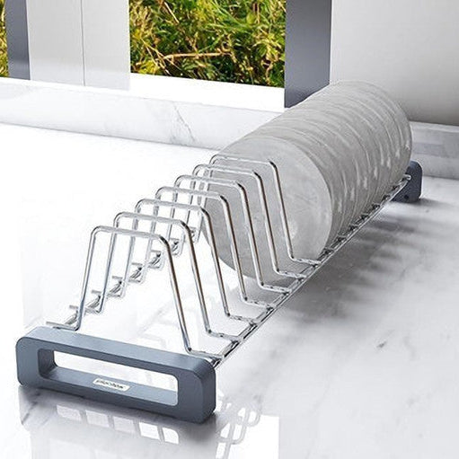 Cup&Saucer Holder stand Stainless Steel for Kitchen Drawer