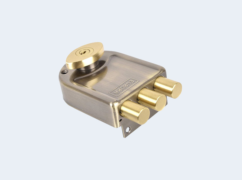 Europa 8123 High Security Main Door Lock with 3 Dead Bolts & 14 Pin Dimple Key Technology