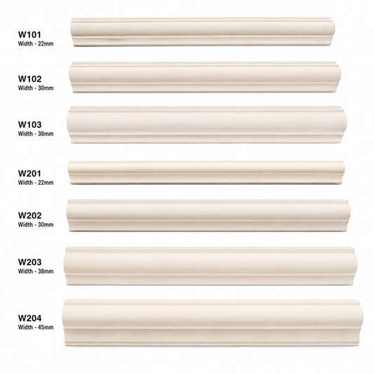 PVC Paintable Moulding/Cornice 8FT