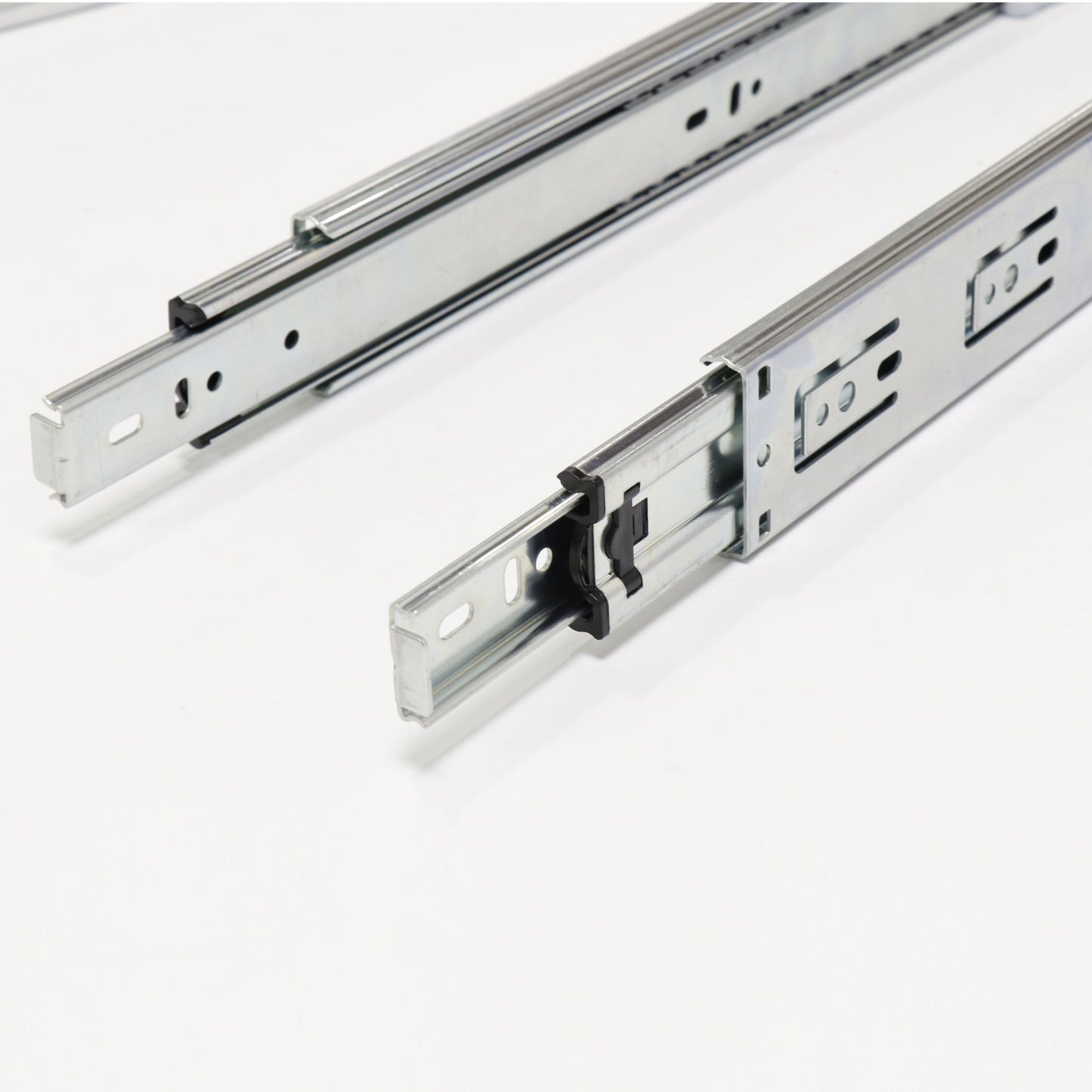 Ebco Sleek Telescopic Drawer Channel, Regular Close, 35 Kg Capacity, Zinc