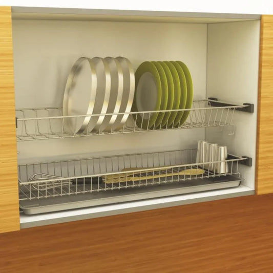 Hettich Cargo Dish Drainer Set - Stainless Steel with PVC Tray