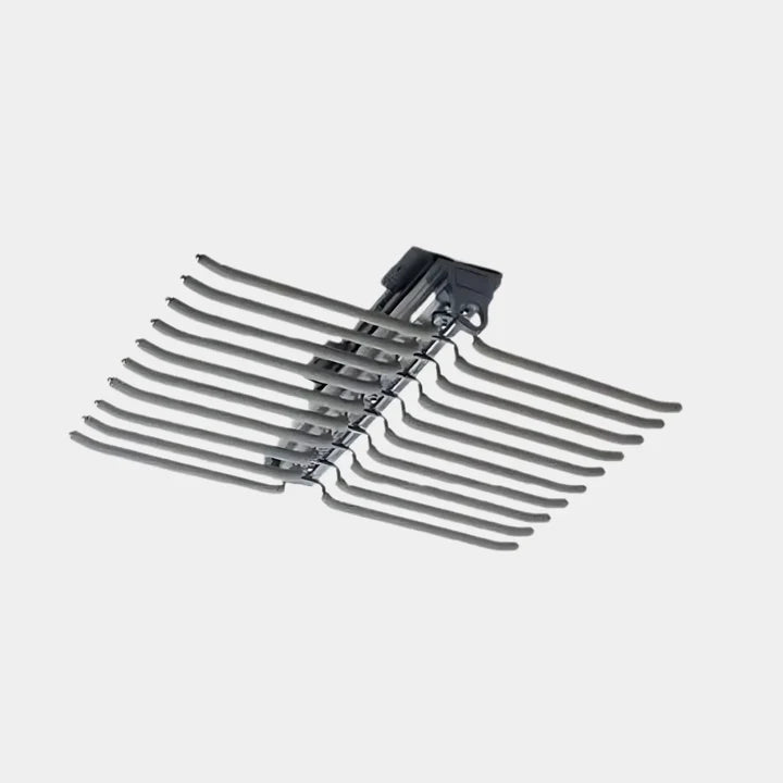 Hettich Top Mounted Pants Rack - Two Row Soft-Close Pull-Out