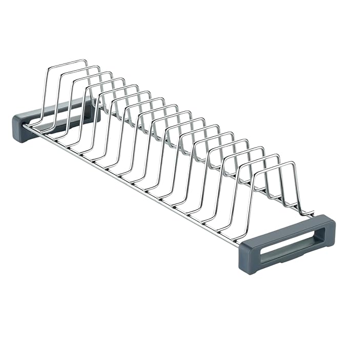 Cup&Saucer Holder stand Stainless Steel for Kitchen Drawer
