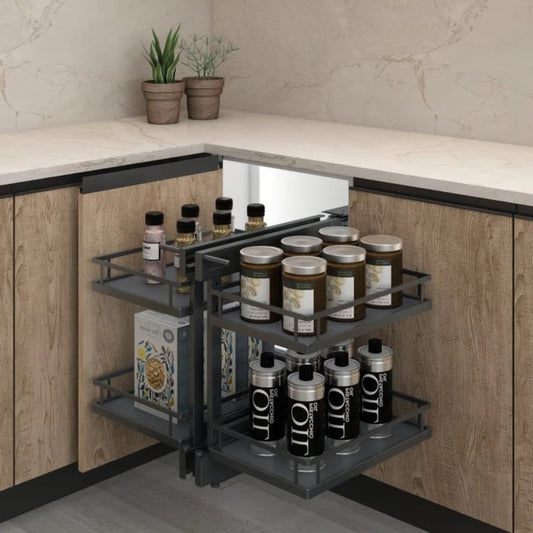 Ebco Magic Corner Double Pullout AT (MCDP90) - Soft Close Corner System