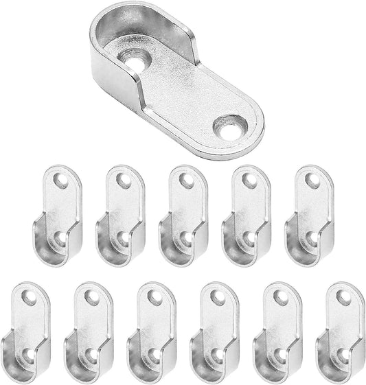 Socket for Wardrobe Oval Hanger Pipe 1Set(2nos)