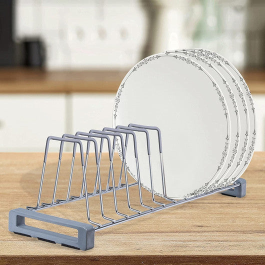 Plate Holder stand Stainless Steel for Kitchen Drawer